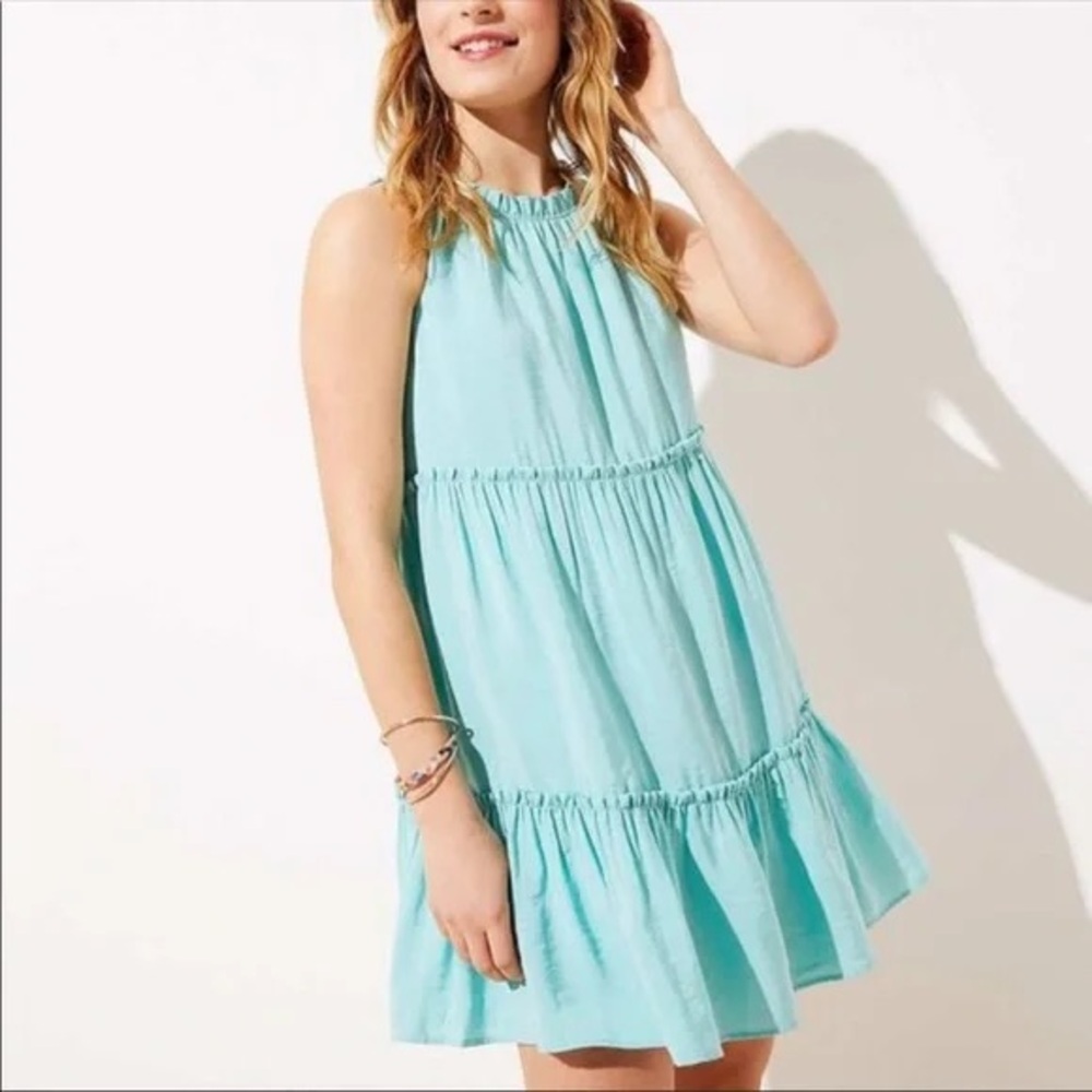 LOFT Tiered Swing Dress